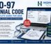 Infographic guide for the CO-97 denial code by Highview Billing, featuring ERA/835 remittance details, NCCI edits, and resolution steps.
